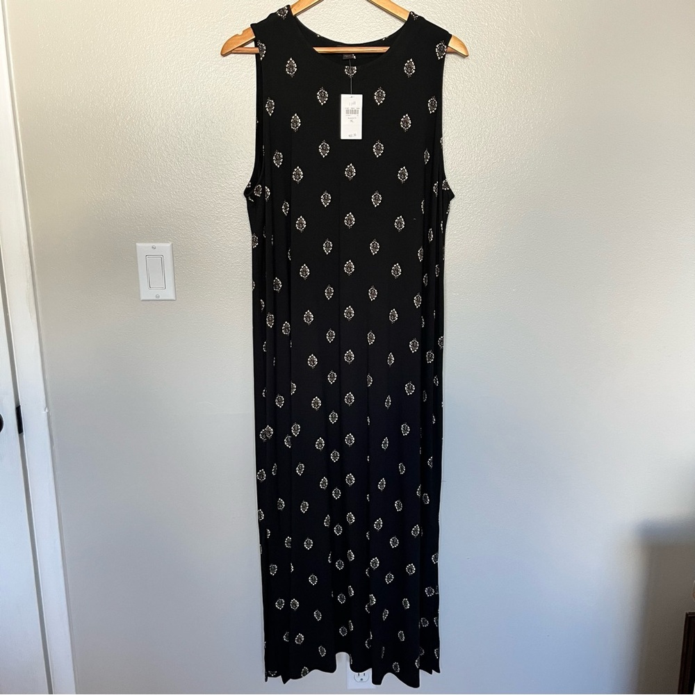 1.  Black Printed Maxi Dress – Sleeveless | NWT